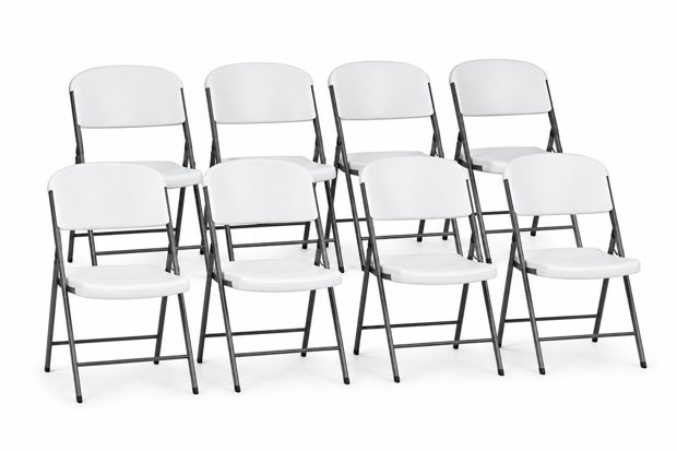 Folding chairs (set of 8)